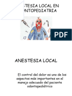 Anestesia Local en Odontopediatria