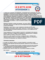 Atividade 1: Peça Já Sua Atividade