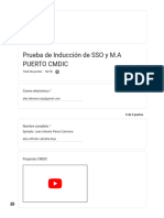 Prueba de Inducción de SSO y M.A PUERTO CMDIC