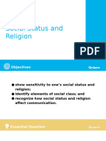 Oral Communication (Unit 2) Lesson 3:social Status and Religion