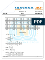 21-09-24 - Cluster-2 - 4yrs - Phase-I - Ncert Test-14 - Key & Sol