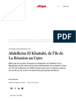 Abdelkrim El Khattabi, de L'île de La Réunion Au Caire - Jeune A