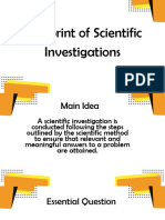 Blueprint of Scientific Investigations