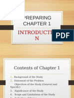 Preparing Chapter 1 Revised