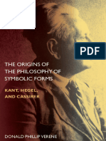 9 - VERENE, D. P. The Origins of The Philosophy of Symbolic Forms - Kant, Hegel, and Cassirer