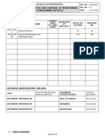 (QSP-QA-02) Process For Control of Monitoring & Measuring Devices