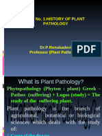 Lec - No.1. History of Plant Pathology