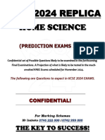 Kcse 2024 Home-Science Replica Prediction