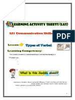 LS1 Eng. LAS (Types of Verbals)