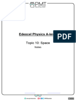 Notes - Topic 10 Space - Edexcel Physics A-Level