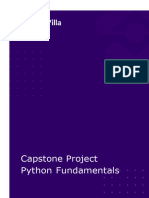 Capstone Project - Python Fundamentals