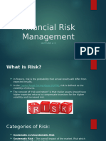 Types of Risks & Risk Management