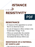 Lecture 11 - Resistance and Resistivity