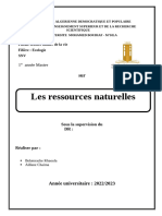 Les Ressources Naturelles