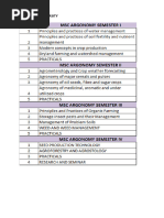 MSC Ag Syllabus