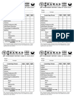 Temporary Report Card JHS 2023