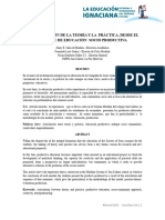 La Vinculacion de La Teoria y La Practica Desde El Enfoque de Educacion Socio Productiva Jenny Fernando y Oscar Colegio San Calixto Bolivia