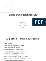 Blood Transfusion Lecture DR AMINU SM