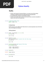 Class 5 NumPy