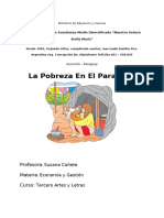 La Pobreza en El Paraguay: Profesora Materia Curso