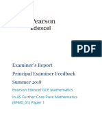 Examinerreport FurtherCoreMaths June2018