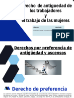 Derecho de Antiguedad y El Trabajo de Las Mujeres