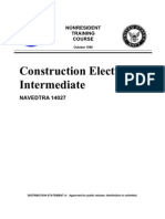 US Navy Course NAVEDTRA 14027 - Construction Electrician Intermediate