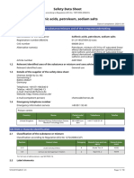 Safety Data Sheet Sulfonic Acids, Petroleum, Sodium Salts