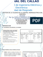 Gestion de Calidad en La Central Hidroelectrica Del Mantaro