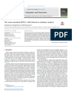 The Strain-Smoothed MITC3+ Shell Element in Nonlinear Analysis