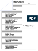 Physics Project LIST