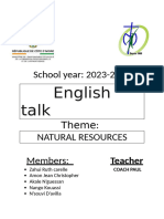 School Year: 2023-2024: English Talk