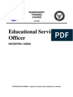 US Navy Course NAVEDTRA 14083A - Educational Services Officer