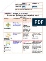 Planeación 4° 14 de Octubre