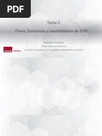 Tema 2. Fines, Funciones y Modalidades de EPA