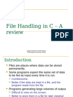 File Handling in C