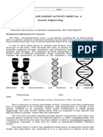 EARTH & LIFE SCIENCE Learning Activity Sheet No. 3 - Q2 Genetic Engineering