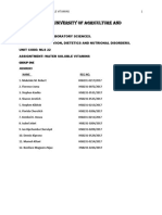 Human Nutrion Vitamin Assignment