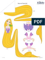 Tangled Rapunzel Paper Craft Printable 0910 0 FDCOM