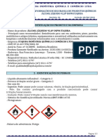 FISPQ - Álcool Líqudo 92,8º INPM