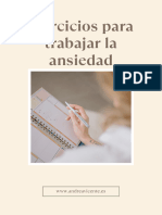 Ejercicios para Trabajar La Ansiedad