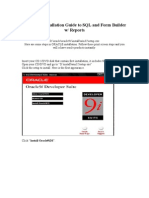ORACLE Installation Guide To SQL and Form Builder