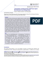 Extraction and Characterization of Natural Dye Stuff From Spent Coffee Ground and Bio-Mordant From Mango Bark