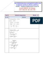 Unit II Definite Integration Solution