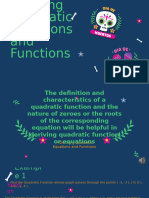 2.4 Deriving Quadratic Equations and Functions