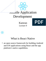 Lecture#8 And9 ReactNative Basics