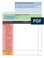 ELA 12 Argumentative Research Paper Organizer Template