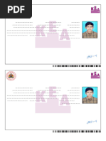 Prajwal Admit Card