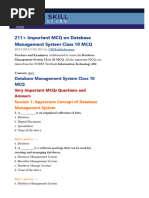 Cbseskilleducation Com Database Management System Class 10 MCQ