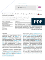 Pesticide Contamination of Tenebrio Molitor For Human Consumption